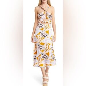 For Love & Lemons - Esmeralda Cutout Midi‎ Halter Dress Size Large